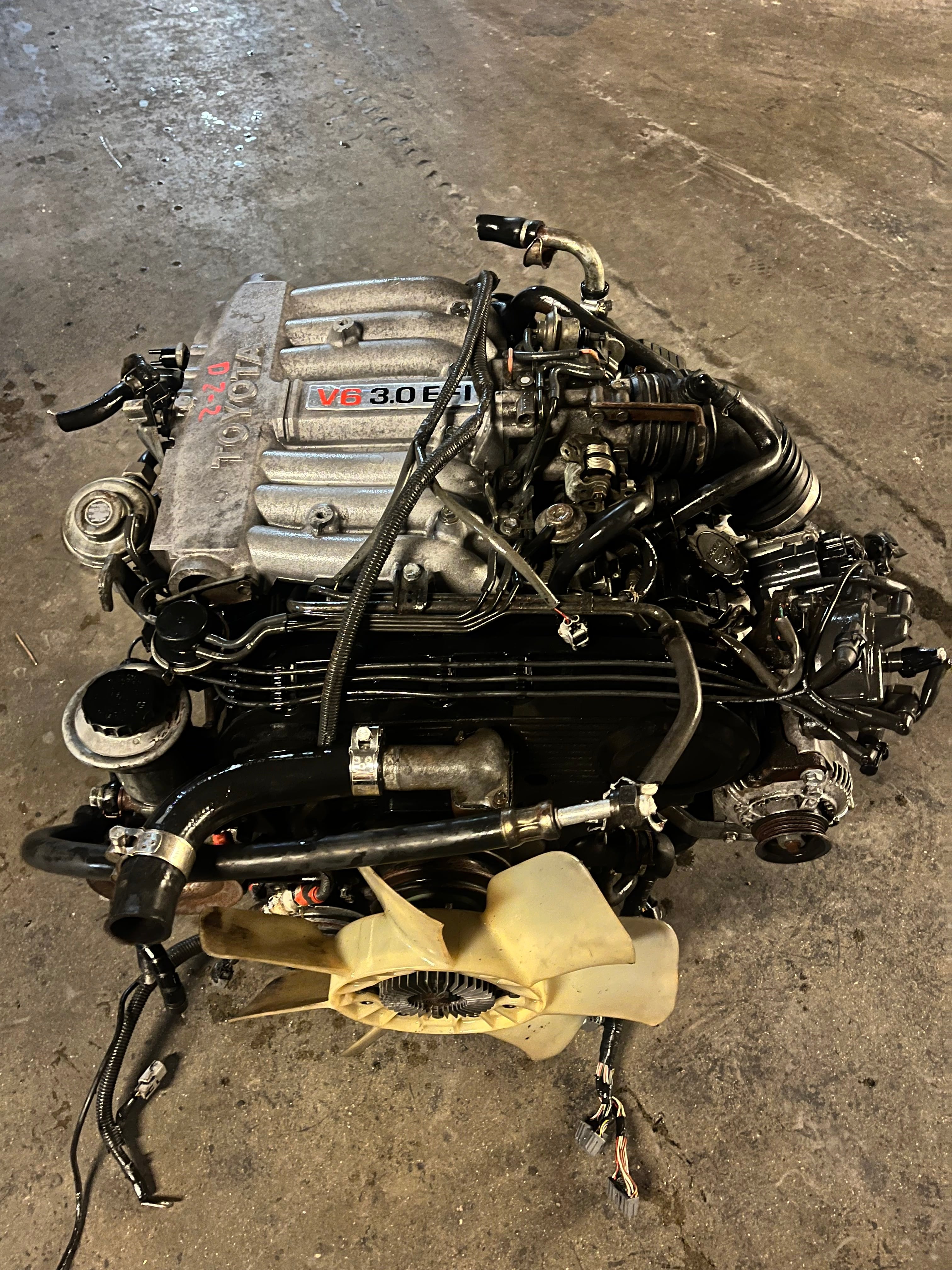 1989-1995 Toyota Pickup Engine JDM 3VZ-E 3.0L V6 Engine 65K Miles