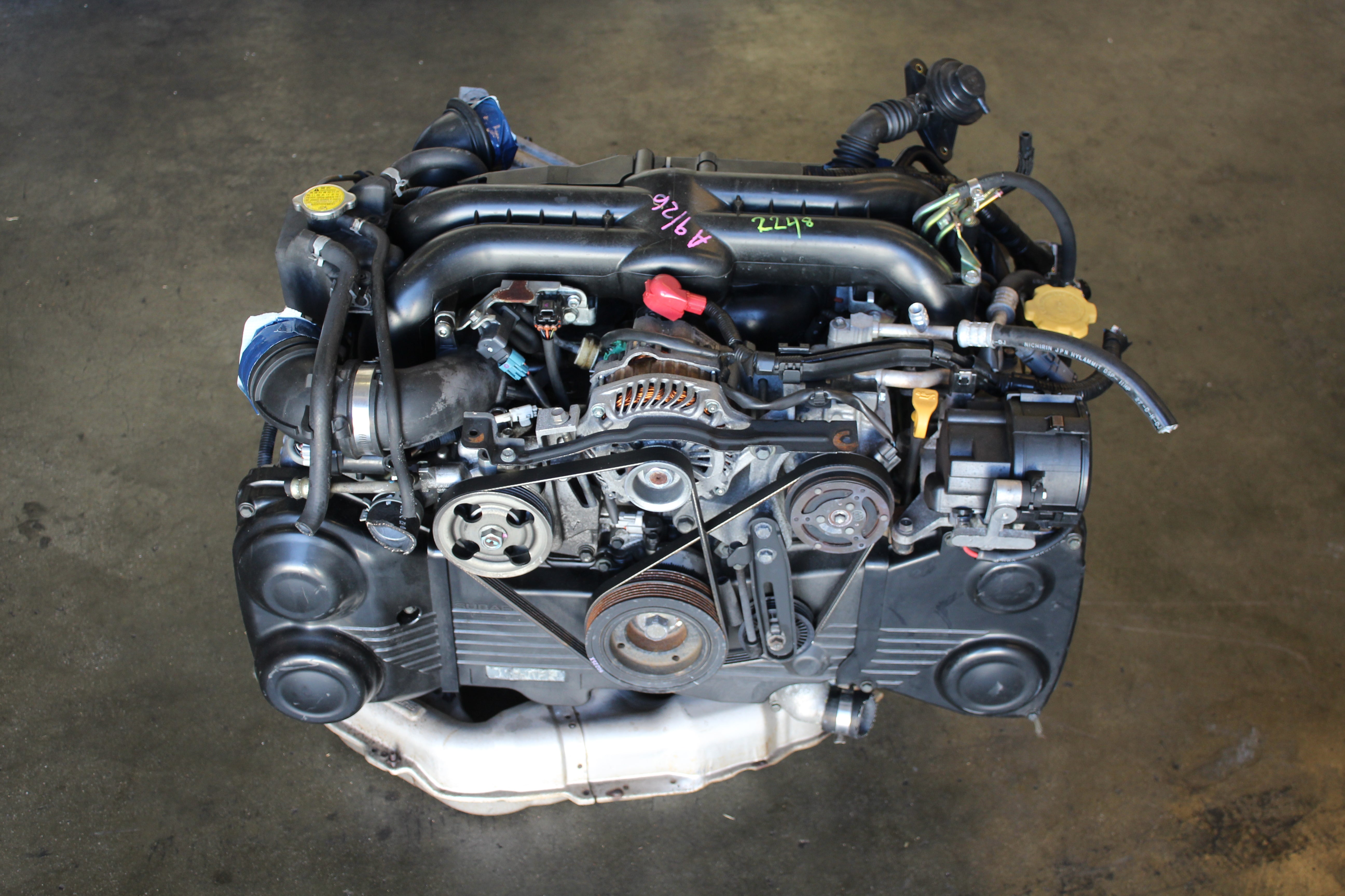 JDM 07 12 SUBARU IMPREZA WRX TURBO EJ20X MOTOR  REPLACEMENT FOR EJ25 EJ255